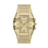 Diesel Spiked Cushion 45mm Gold Dial Men's Watch DZ4718