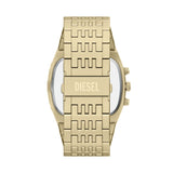Diesel Spiked Cushion 45mm Gold Dial Men's Watch DZ4718
