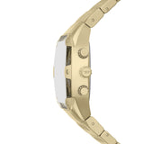 Diesel Spiked Cushion 45mm Gold Dial Men's Watch DZ4718