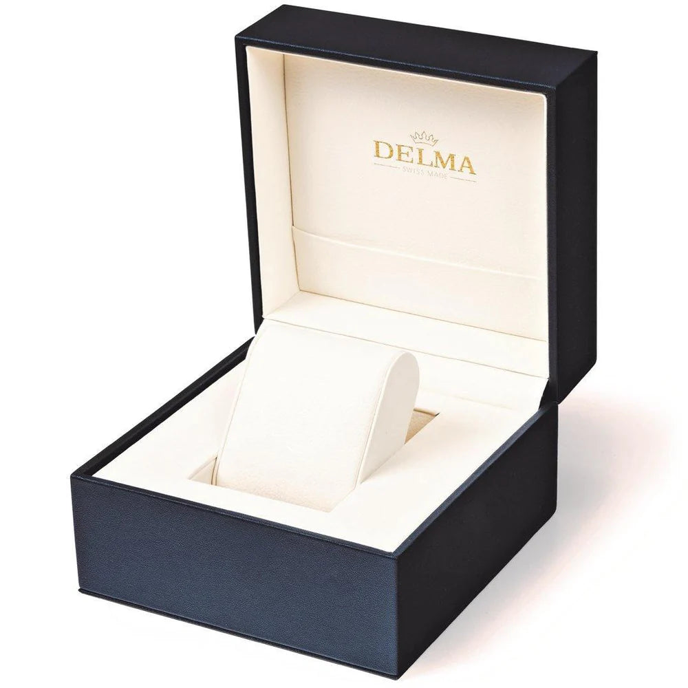 DELMA Cayman Worldtimer Automatic 42mm Silver Sunray Dial Men's Watch 41801.710.6.061