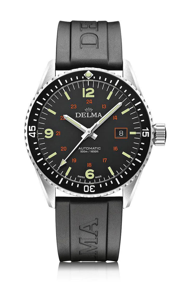 DELMA Cayman Field Automatic 42mm Black Dial Men's Watch 41501.706.6.034