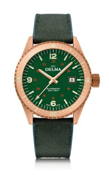 DELMA Cayman Bronze 42mm Green Dial Men's Watch 31601.726.6.144