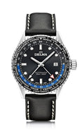 DELMA Cayman Worldtimer Automatic 42mm Black Sunray Dial Men's Watch 41601.710.6.031