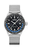 DELMA Cayman Worldtimer Automatic 42mm Black Sunray Dial Men's Watch 41801.710.6.031