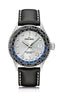 DELMA Cayman Worldtimer 42mm Silver Sunray Dial Men's Watch 41601.712.6.061