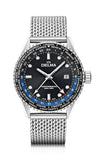 DELMA Cayman Worldtimer 42mm Black Sunray Dial Men's Watch 41801.712.6.031