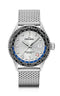 DELMA Cayman Worldtimer 42mm Silver Sunray Dial Men's Watch 41801.712.6.061