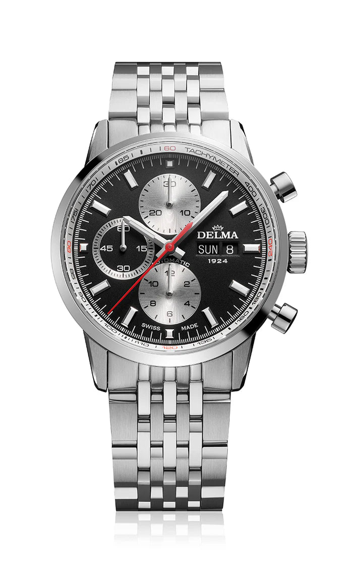 DELMA Continental Automatic 42mm Black Dial Men's Watch 41701.702.6.034