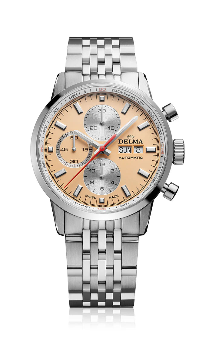 DELMA Continental Automatic 42mm Salmon Dial Men's Watch 41701.702.6.184