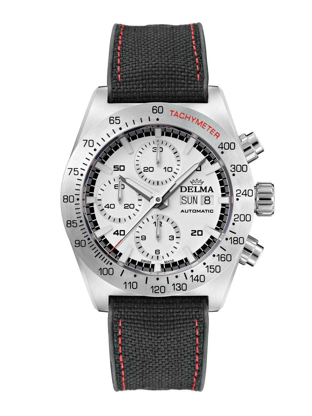 DELMA Montego 42mm White Sunray Dial Men's Watch 41601.732.6.011