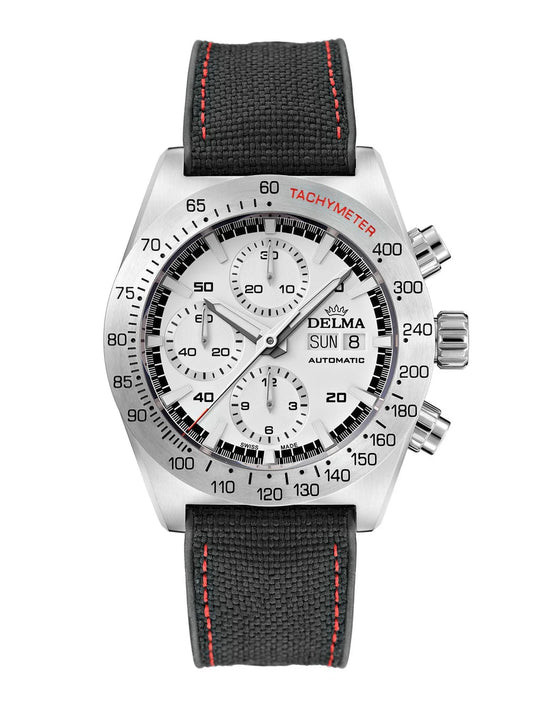 DELMA Montego 42mm White Sunray Dial Men's Watch 41601.732.6.011