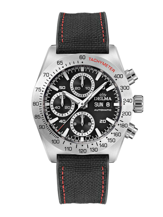 DELMA Montego 42mm Black Sunray Dial Men's Watch 41601.732.6.031