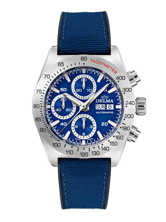DELMA Montego 42mm Blue Sunray Dial Men's Watch 41601.732.6.041