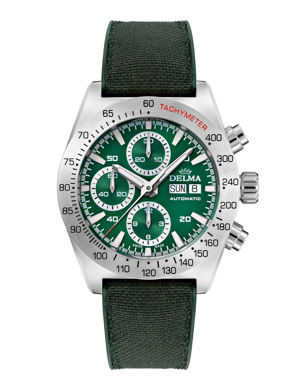 DELMA Montego 42mm Green Sunray Dial Men's Watch 41601.732.6.141