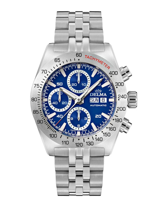 DELMA Montego 42mm Blue Sunray Dial Men's Watch 41701.732.6.041