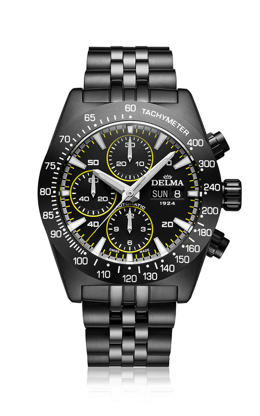 DELMA Montego Black Edition 42mm Black Sunray Dial Men's Watch 44701.732.6.032