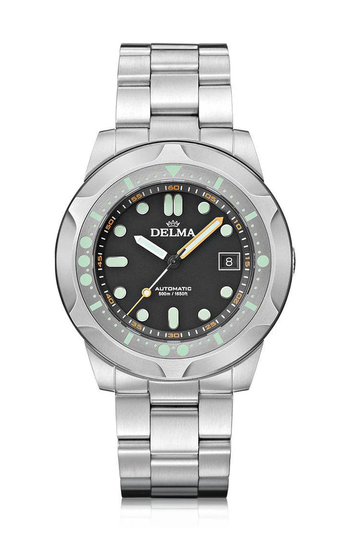 DELMA Quattro 44mm Black Dial Men's Watch 41701.744.6.031
