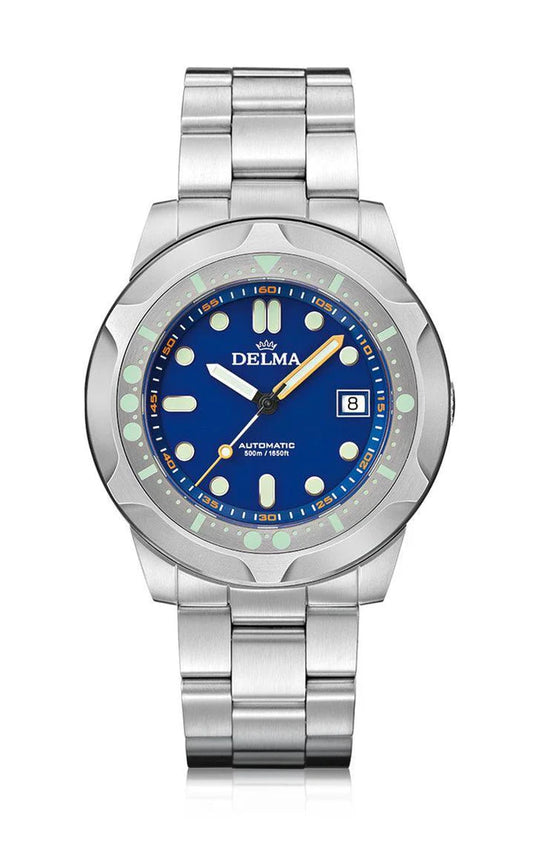 DELMA Quattro 44mm Blue Dial Men's Watch 41701.744.6.044