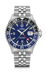 DELMA Santiago GMT Meridian Automatic 43mm Blue Dial Men's Watch 41702.756.6.044