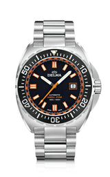 DELMA Shell Star Automatic 44mm Black Dial Men's Watch 41701.670.6.031