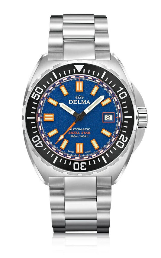 DELMA Shell Star Titanium 41mm Blue Dial Men's Watch 32701.750.6.041
