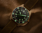 Benrus TYPE 2 UJ 41.5mm Green Dial Men's Watch T2CI-BR-G-415-01