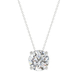 Ethos Creations 2 1/2ct Lab Diamond Solitaire Pendant with Under-Pass Chain