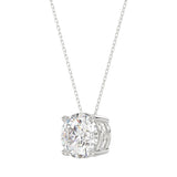 Ethos Creations 2 1/2ct Lab Diamond Solitaire Pendant with Under-Pass Chain