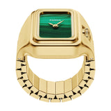 Fossil Raquel Watch Ring 21mm Green Malachite Dial Women's Watch ES5448