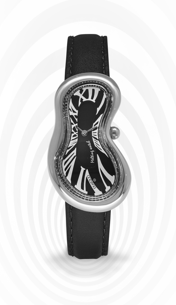 EXAEQUO Classic Melting Watch 28mm Black Dial Men's Watch EX 0001.0001