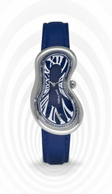 EXAEQUO Classic Melting Watch 28mm Dark Blue Dial Men's Watch EX 0001.0004