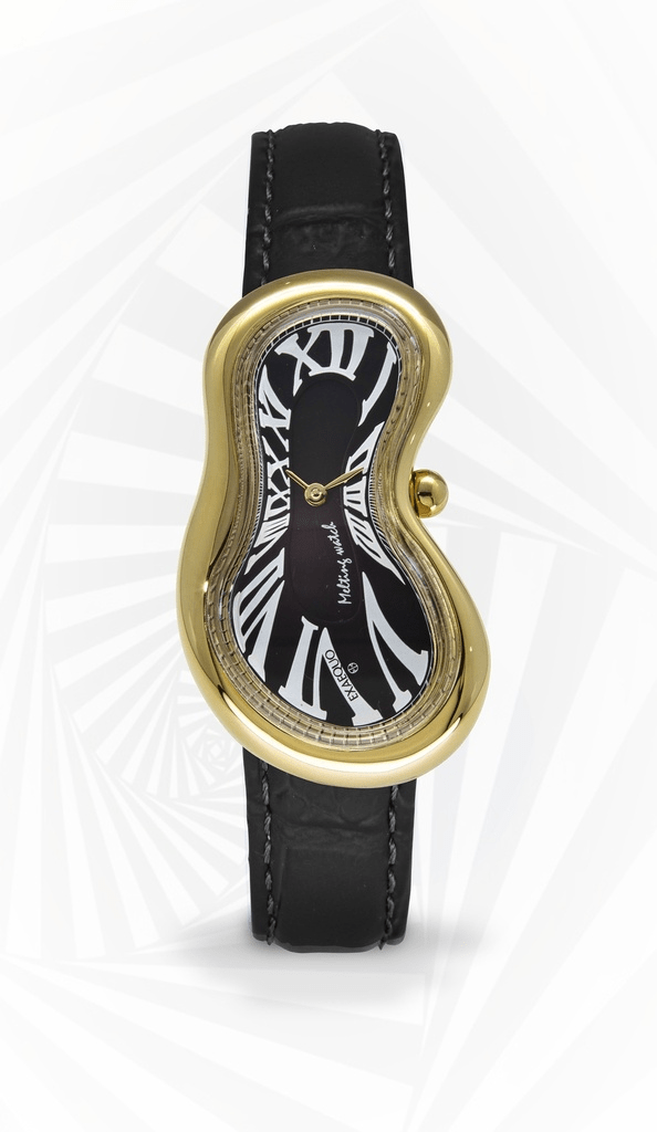 EXAEQUO Classic Melting Watch 28mm Black Dial Men's Watch EX 0002.0001