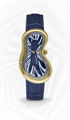 EXAEQUO Classic Melting Watch 28mm Dark Blue Dial Men's Watch EX 0002.0004