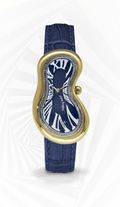 EXAEQUO Classic Melting Watch 28mm Dark Blue Dial Men's Watch EX 0002.0004