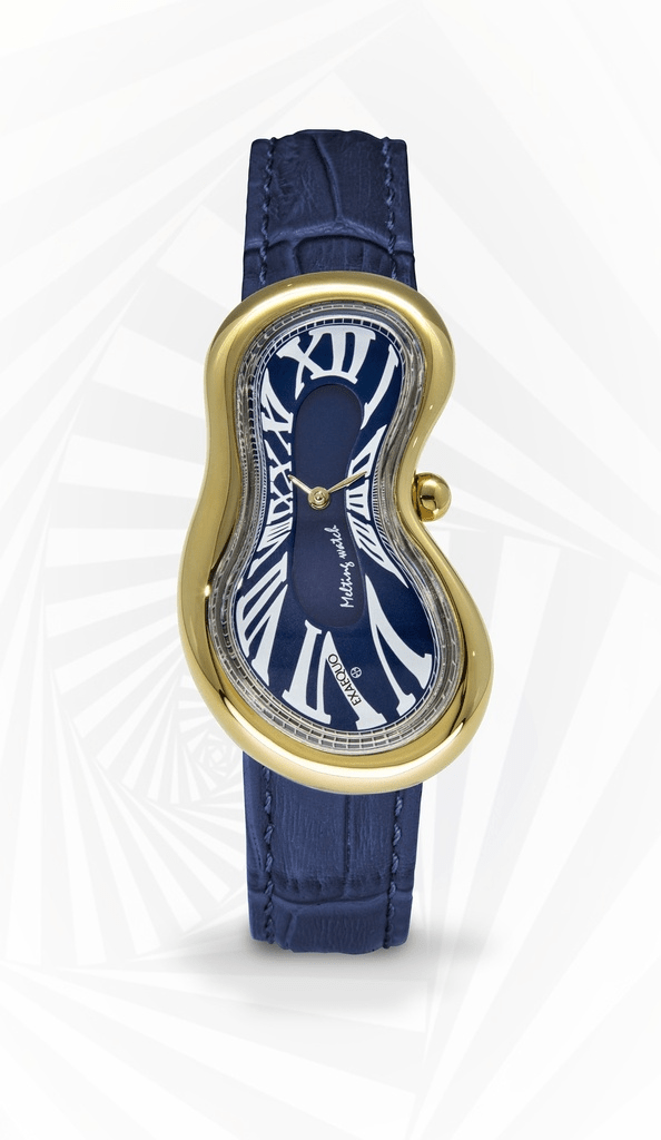 EXAEQUO Classic Melting Watch 28mm Dark Blue Dial Men's Watch EX 0002.0004