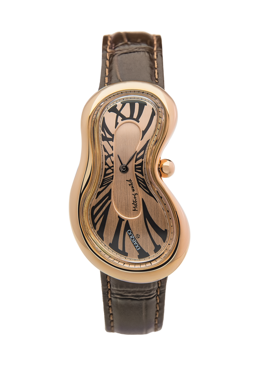 EXAEQUO Classic Melting Watch 28mm Rose Gold Dial Men's Watch EX0003.0010