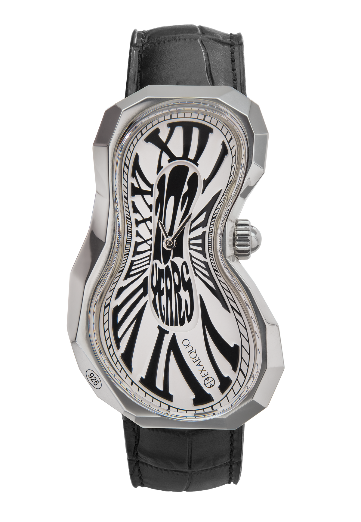 EXAEQUO Polyhedron 925 Melting Watch 35mm White Edition 101 Dial Men's Watch EX0101.0101