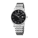 Festina Swiss Sapphire 39mm Black Dial Men's Watch F20018/3