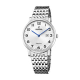Festina Swiss Sapphire 39mm Silver Dial Men's Watch F20018/4