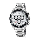 Festina Swiss Chronograph Ceramic 44mm Silver Dial Men's Watch F20042/1
