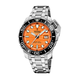 Festina Swiss Made 47mm Odyssey Diver Orange Dial Men's Watch F20043/3