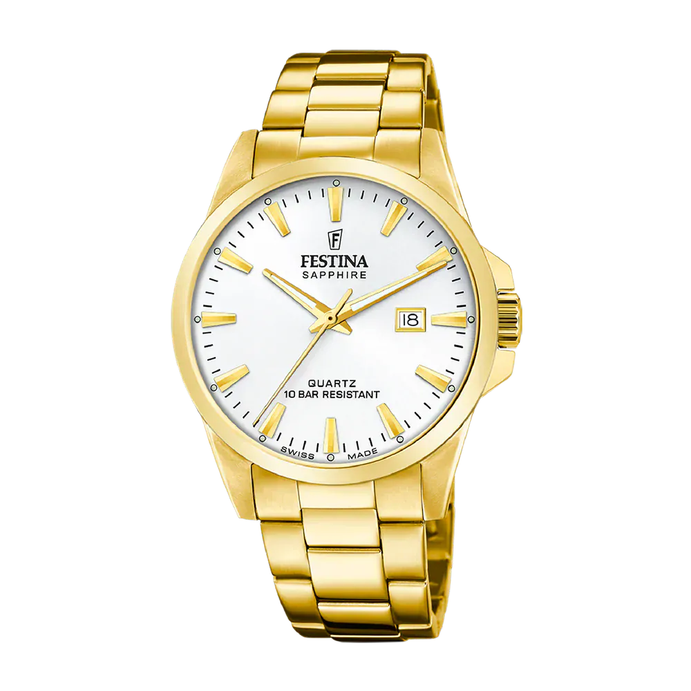 Festina Swiss Classic 41mm White Dial Men's Watch F20044/2