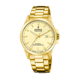 Festina Swiss Classic 41mm Gold Dial Men's Watch F20044/4