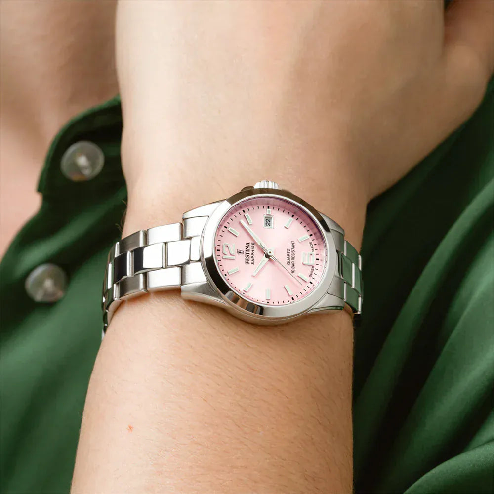 Festina Swiss Classic 29mm Pink Dial Women's Watch F20049/3