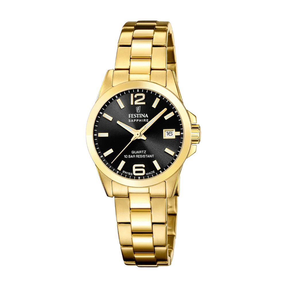 Festina Swiss Classic Sapphire 29mm Black Dial Women's Watch F20050/4