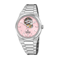Festina Swiss Made 35mm Rivé Open Heart Pink Dial Women's Watch F20054/2