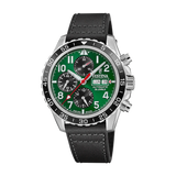 Festina Swiss Made 46mm Aviator North Chrono Green Dial Men's Watch F20056/2
