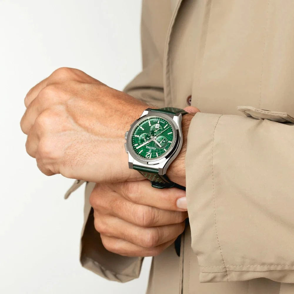 Festina Swiss Rivé Chronograph 42mm Green Dial Men's Watch F20060/3