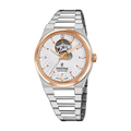 Festina Swiss Made 40mm Rivé Open Heart Silver Dial Men's Watch F20061/1