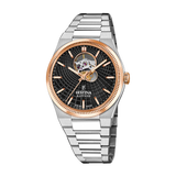 Festina Swiss Made 40mm Rivé Open Heart Black Dial Men's Watch F20061/4